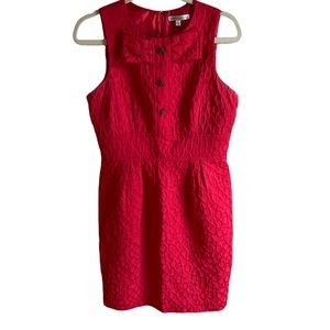 Sandra Darren Womens Red Sleeveless Dress Size 8